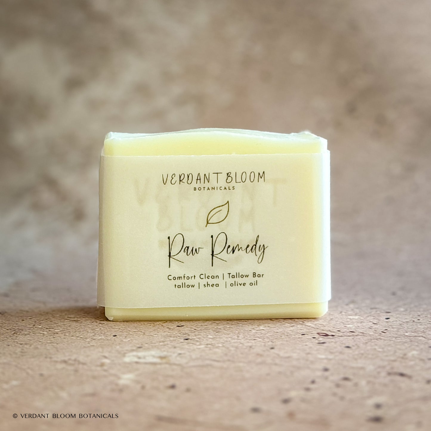 Raw Remedy soap bar with label