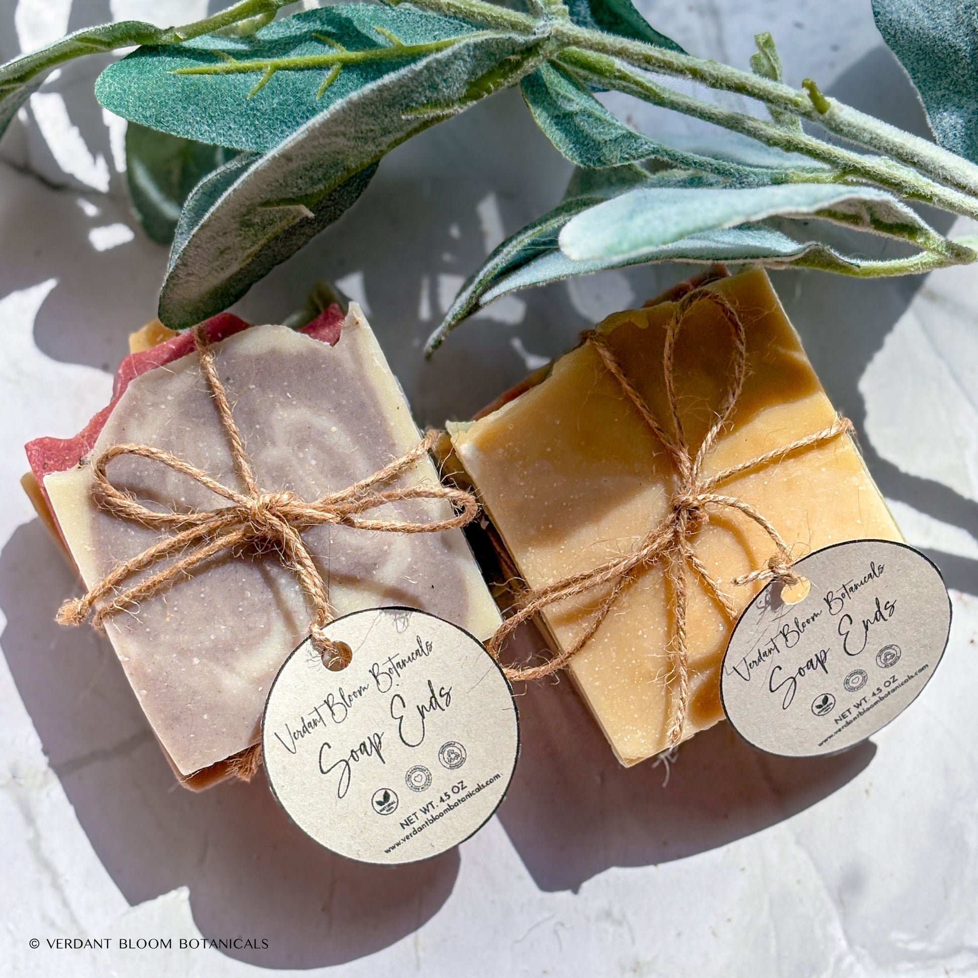 Set of four assorted handmade soap ends, discounted sampler perfect for gifts or trying new soaps
