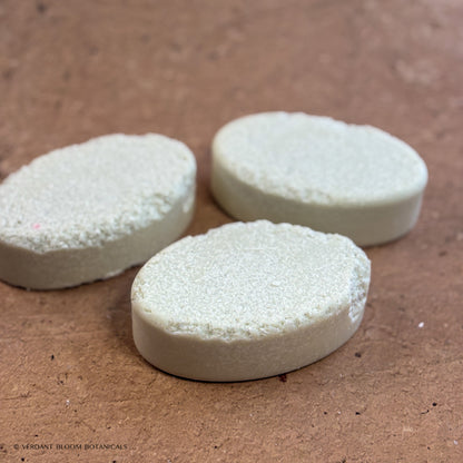 Three Steam Room salt bars with mild crumbling