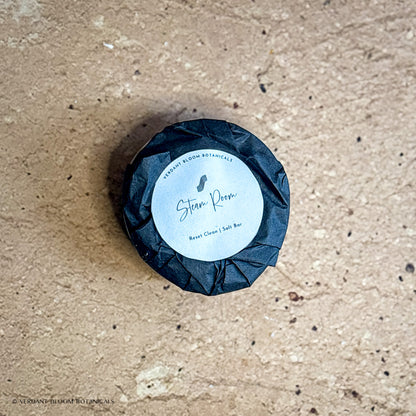 Steam Room mini salt bar with label