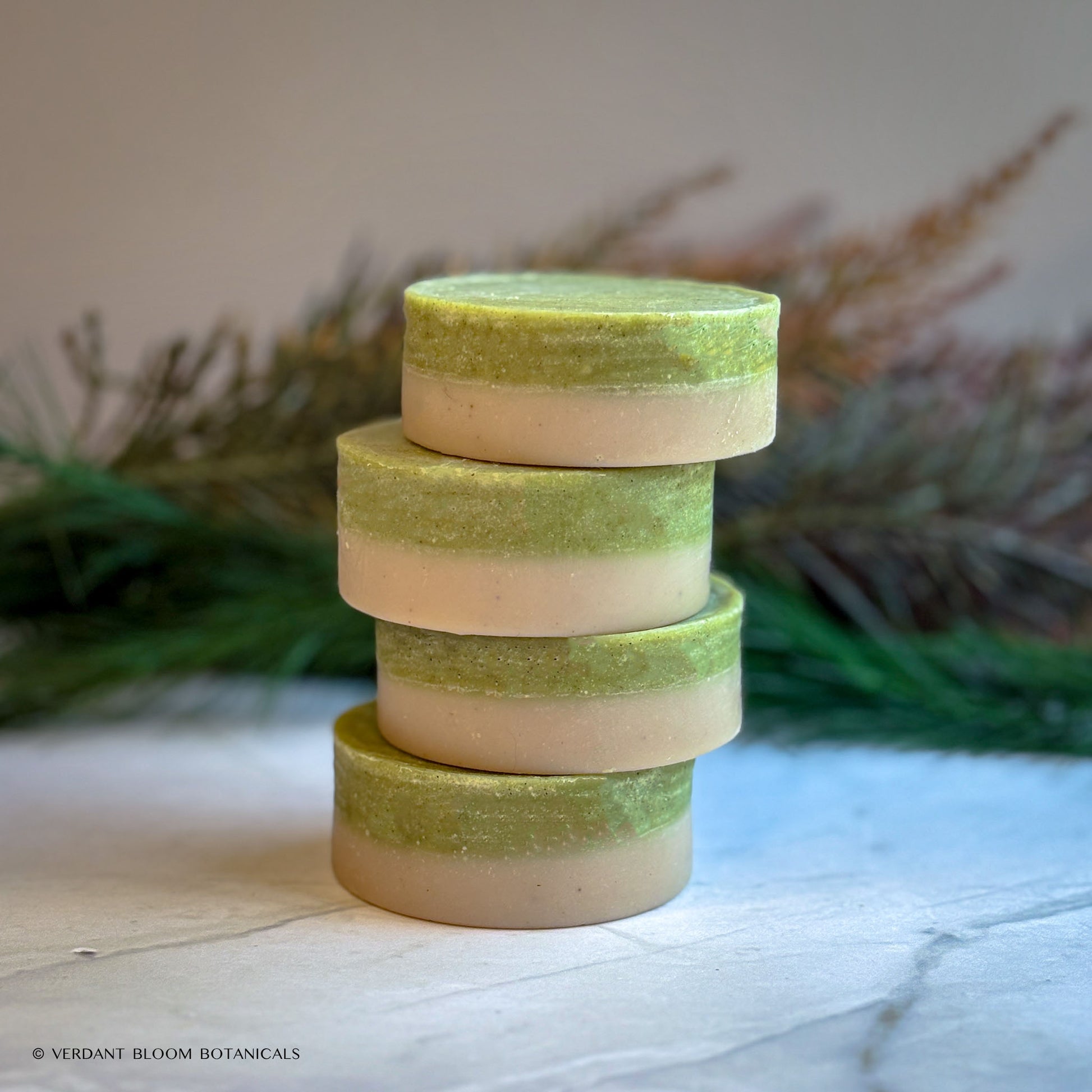 Stack of Still Pines mini soap bars
