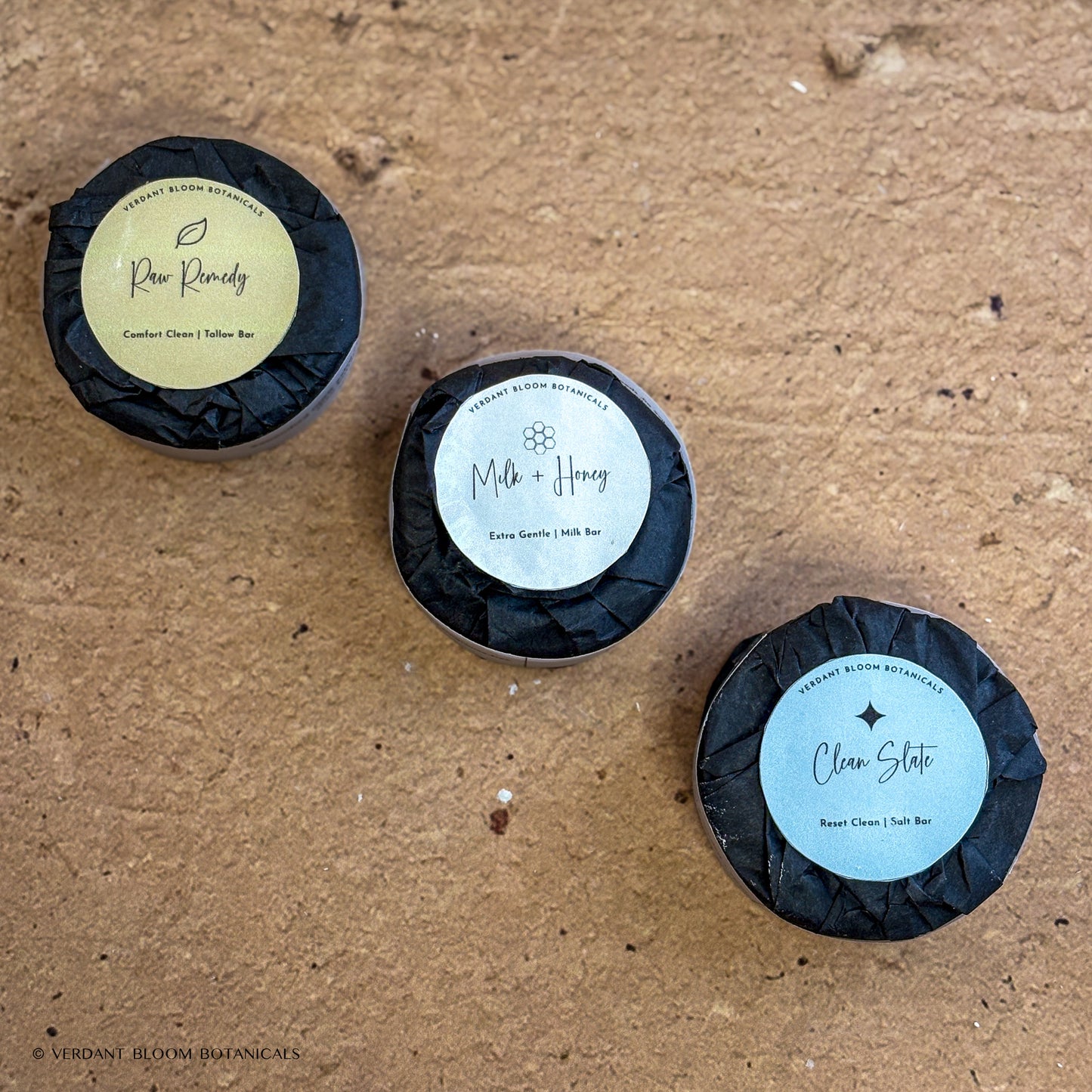 Try the Line bundle containing three mini soaps with labels